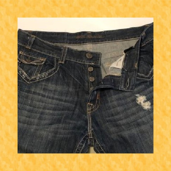 Authentic Real "MEK Denim" Distressed Jeans 38X33 - Picture 2 of 5